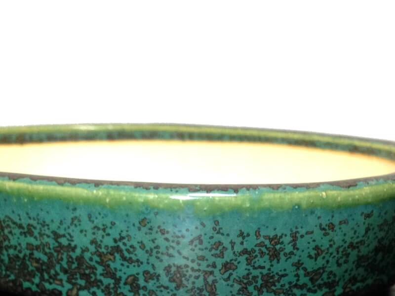 常滑鉢 「鴻陽」 織部釉切立楕円鉢 - FROM JAPAN